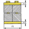 Doppel-Grundplatte für Rohrschelle schwere Baureihe CP 2DI